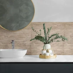 Wallfluent Panneau Décoratif 50x50 cm Texture De Bois Naturel 4 pièces- Lambris Mural