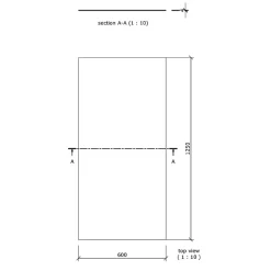 Wedi Panneau de construction 125 x 60 x 0,6 cm- Panneau Mural De Salle De Bains