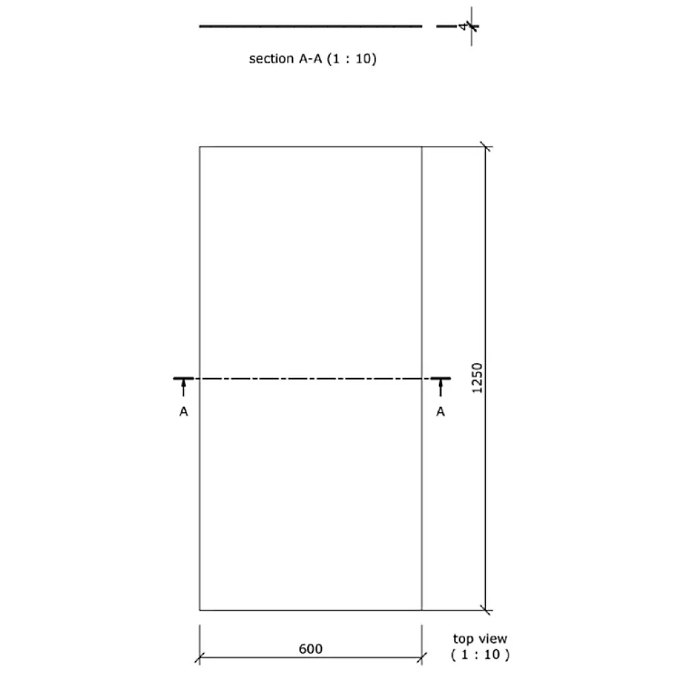 Wedi Panneau de construction 125 x 60 x 0,6 cm- Panneau Mural De Salle De Bains