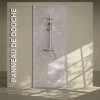 Mon Marché Déco Panneau Mural De Salle De Bains<Panneau Douche PVC Béton - L. 240 x l. 100 x ép. 1 cm