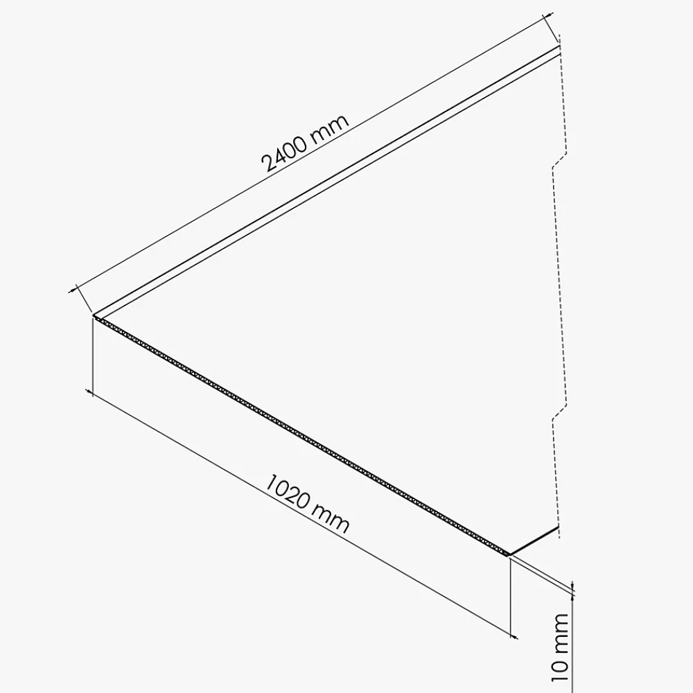 Mon Marché Déco Panneau Mural De Salle De Bains<Panneau Douche PVC Béton - L. 240 x l. 100 x ép. 1 cm