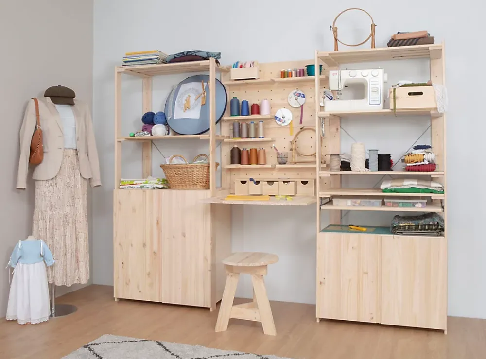 Astigarraga Kit Line Panneau liaison 2 étagères NOVA- Tablette Bois Et Mélaminé