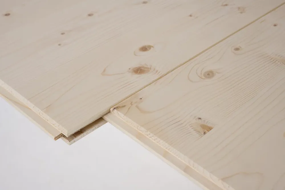 Panneau Bois, Osb, Mdf<Panneau massif 3 plis épicéa 125 x 62,5 cm, ép.19mm