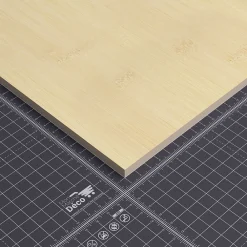 Mon Marché Déco Panneau Bois, Osb, Mdf<Panneau MDF Plaqué - Bambou - 60 x 60 cm