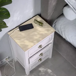 Mon Marché Déco Panneau MDF Plaqué - Érable - 60 x 60 cm- Panneau Bois, Osb, Mdf
