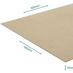 Forestea Panneau Bois, Osb, Mdf<Panneau médium (mdf) 800 x 600 x 16 mm. - PEFC 70%