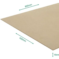 Forestea Panneau médium (mdf) 800 x 400 x 16 mm. - PEFC 70%- Panneau Bois, Osb, Mdf