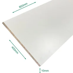 Forestea Panneau mélaminé 800 x 400 x 10 mm- Panneau Bois, Osb, Mdf