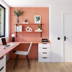 Panneau Décoratif En Bois|Panneau Bois, Osb, Mdf<Panneau mélaminé Ninna prédécoupé terracotta 280X80X2.2cm