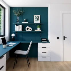 Panneau mélaminé Ninna prédécoupé bleau abysse 280X60X2.2cm- Panneau Décoratif En Bois|Panneau Bois, Osb, Mdf