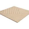 Vente-unique Panneau mural - Finition bois naturel clair - Pack de 1 m² - Lot de 4 pièces - VELTON- Lambris Mural