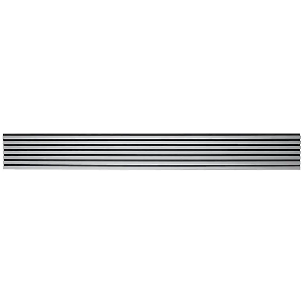 Decoon Panneau Tasseau Bois<Panneau mural acoustique tasseaux bois 250 x 30 x 1,9 cm - Lamelles placage gris fond noir - 0,75m²