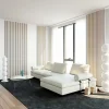 Quiet Wall Panneau Mural Acoustique en Bois - 240x60,5x2,2 cm - Chêne Clair - A Lattes - Panneau Tasseau de Bois Naturel- Panneau Tasseau Bois