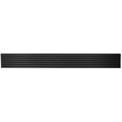 Decoon Panneau Tasseau Bois<Panneau mural acoustique tasseaux bois 250 x 30 x 1,9 cm - Lamelles placage noir fond noir - 0,75m²