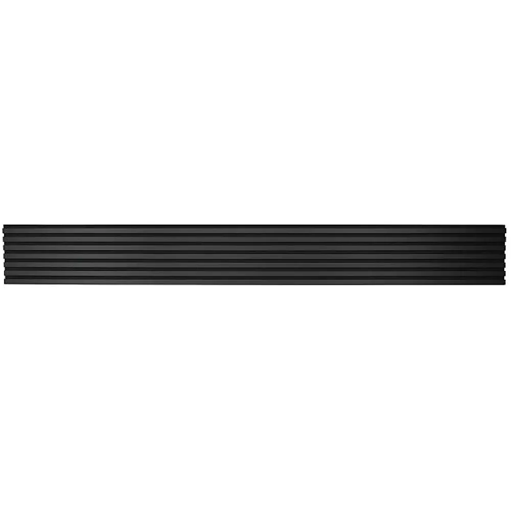 Decoon Panneau Tasseau Bois<Panneau mural acoustique tasseaux bois 250 x 30 x 1,9 cm - Lamelles placage noir fond noir - 0,75m²