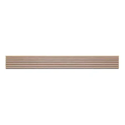 Decoon Panneau Tasseau Bois<Panneau mural acoustique tasseaux bois 250 x 30 x 1,9 cm - Lamelles chêne clair véritable sur fond gris - 0,75m²