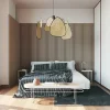 Quiet Wall Panneau Mural Acoustique en Bois - 240x60,5x2,2 cm - Noyer Naturel - A Lattes - Panneau Tasseau de Bois Naturel- Panneau Tasseau Bois