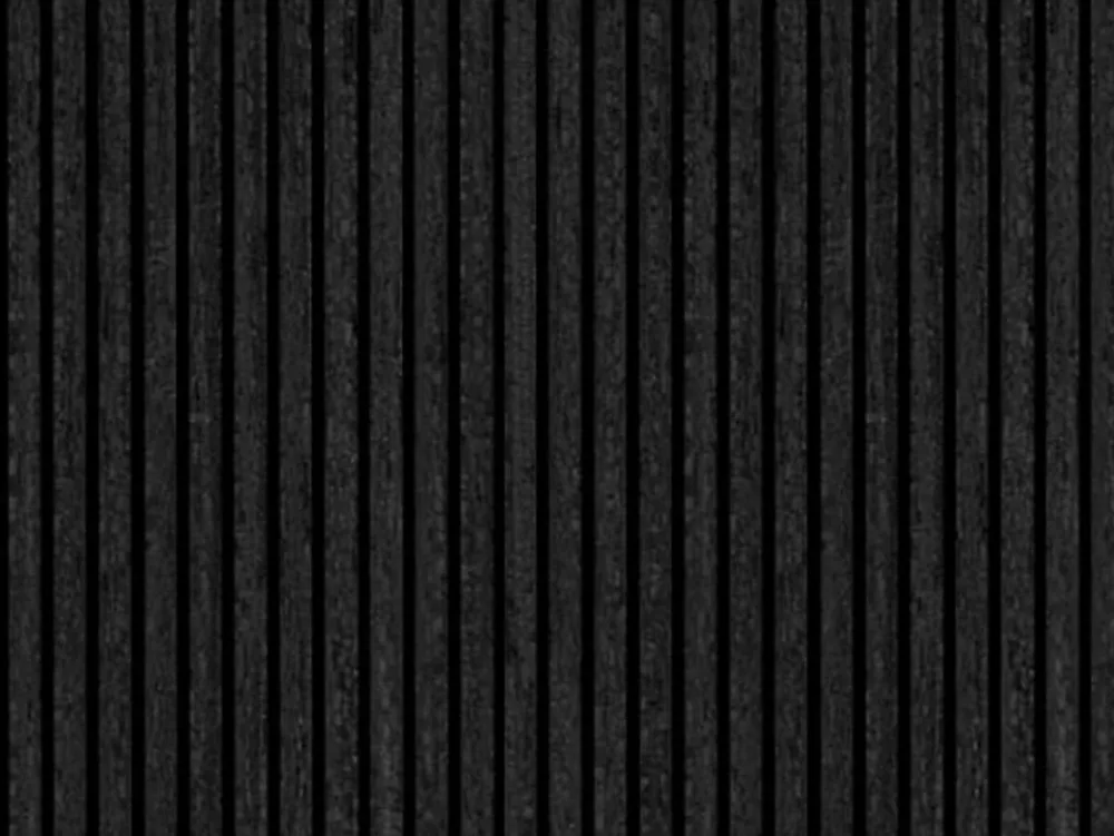 Vente-unique Lambris Mural<Panneau mural acoustique - Finition bois gris anthracite - Pack de 3,12 m² - Lot de 2 pièces - PENCIA