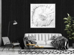 Vente-unique Lambris Mural<Panneau mural acoustique - Finition bois gris anthracite - Pack de 3,12 m² - Lot de 2 pièces - PENCIA