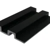 Vente-unique Panneau Mural Décoratif<Panneau mural 3D - Pack de 2.83 m² - Coloris noir effet bois - Lot de 8 pièces - FLINT