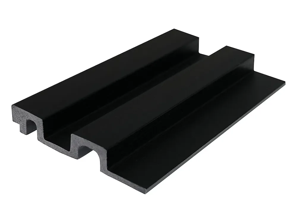 Vente-unique Panneau Mural Décoratif<Panneau mural 3D - Pack de 2.83 m² - Coloris noir effet bois - Lot de 8 pièces - FLINT