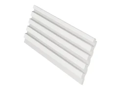 Vente-unique Panneau mural 3D - Pack de 3,71 m² - Blanc - Lot de 8 pièces - TATIANA- Panneau Mural Décoratif