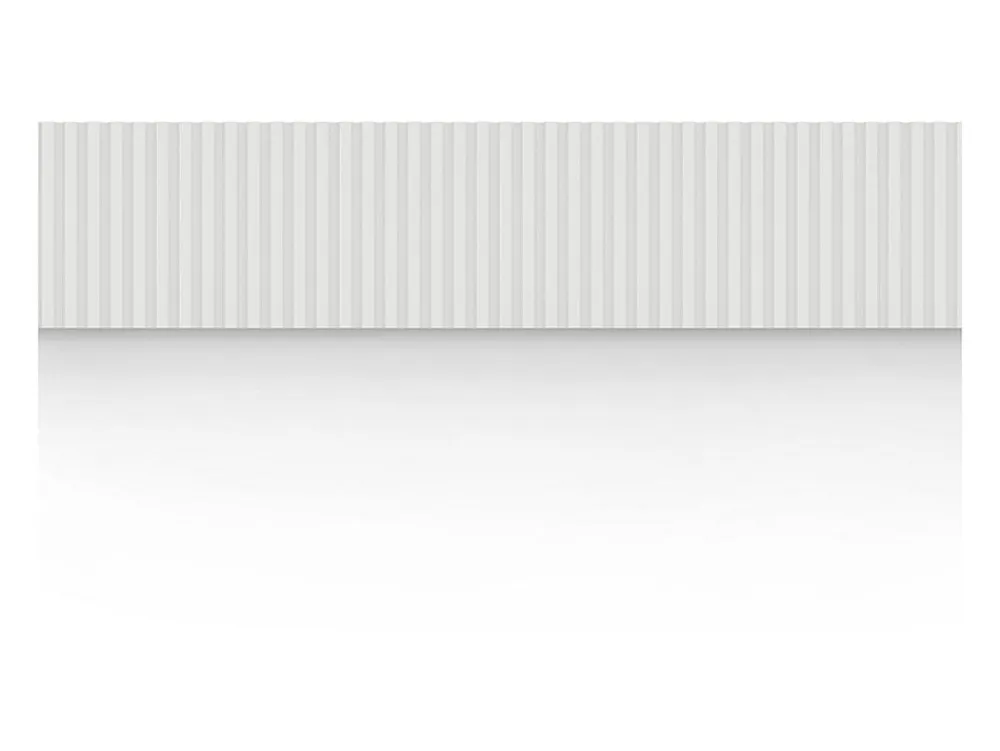 Vente-unique Panneau mural 3D - Pack de 3,71 m² - Blanc - Lot de 8 pièces - TATIANA- Panneau Mural Décoratif