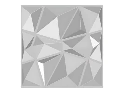 Vente-unique Panneau mural 3D à peindre - pack de 3m² - lot de 12 pièces - ANGLY- Lambris Mural