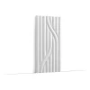 Orac Decor Panneau Mural Décoratif<Panneau mural 3D motifs fluides - - L200xp1.6xH25cm - Carton complet 8 panneaux - W213
