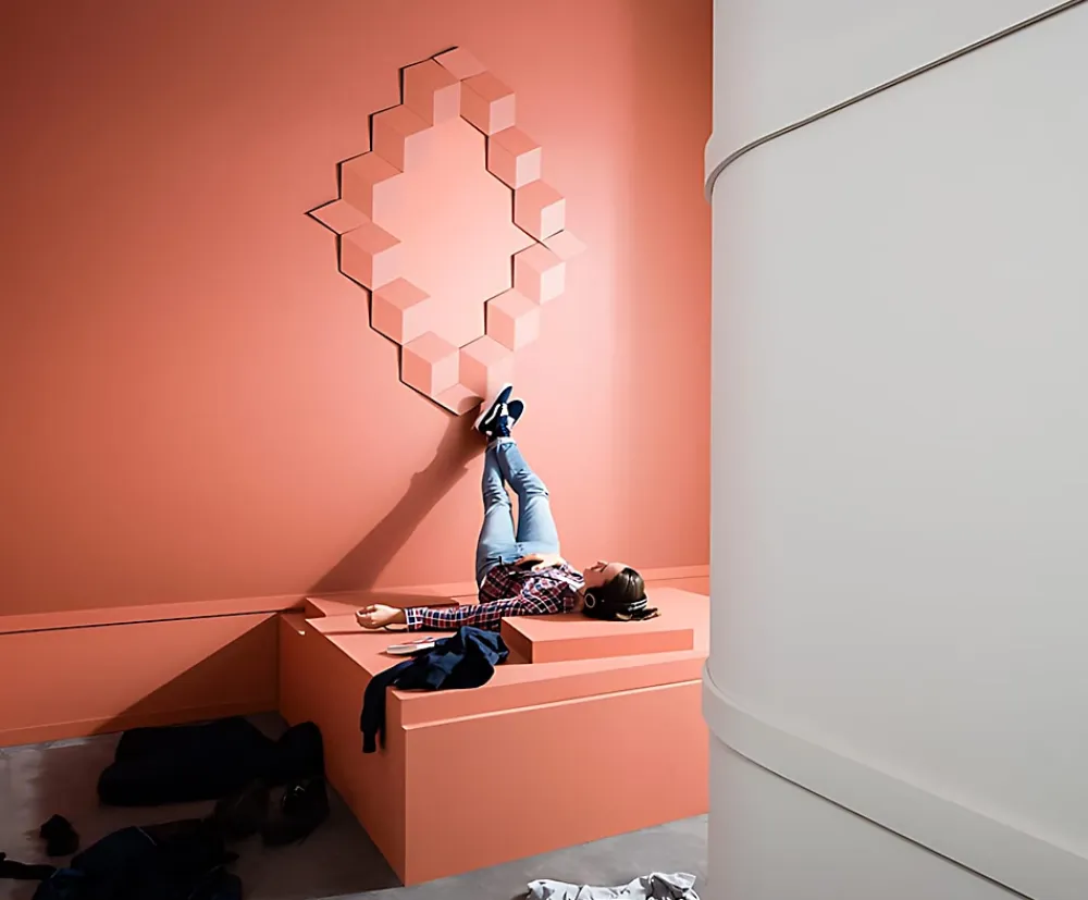 Orac Decor Panneau mural 3D ROMBUS, osez l'originalité W105- Panneau Mural Décoratif