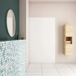 AICA Sanitaire Panneau Mural De Salle De Bains<Panneau mural de douche blanc 120x210cm,Panneaux muraux salle de bain habillage mural aluminium