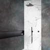 Autres Panneau Mural De Salle De Bains<Panneau mural de douche resine effet marbre blanc 250x100 cm Natte d'etancheite periferique integree