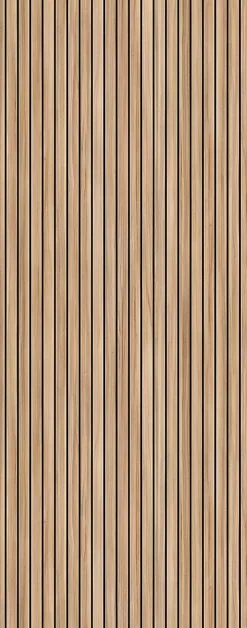 Schulte Panneau mural de salle de bains l.100 x H.255 cm, effet tasseaux bois chêne vertical, Décodesign Japandi vendu par 2- Tasseau Décoratif