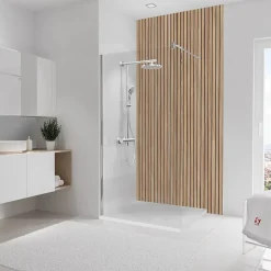 Schulte Panneau Mural De Salle De Bains<Panneau mural de salle de bain l.125 x H.255 cm, japandi vertical, DécoDesign