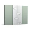 Orac Decor Panneau mural motif Art Déco - - L200xp1.2xH25cm - Carton 8 panneaux - W212- Panneau Mural Décoratif