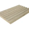 Vente-unique Panneau mural ondulé - Coloris bois naturel clair - Pack de 2,54 m² - Lot de 8 pièces - LIPOLA- Lambris Mural