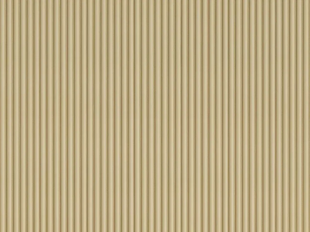 Vente-unique Panneau mural ondulé - Coloris bois naturel clair - Pack de 2,54 m² - Lot de 8 pièces - LIPOLA- Lambris Mural
