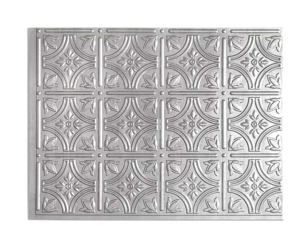 Innovera Decor Panneau Mural Décoratif<Panneau mural PVC 3D Empire argent 47 x 61,7 cm