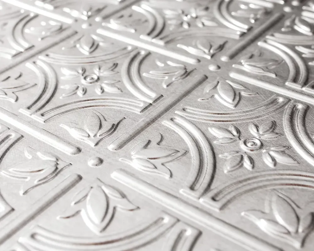 Innovera Decor Panneau Mural Décoratif<Panneau mural PVC 3D Empire argent 47 x 61,7 cm