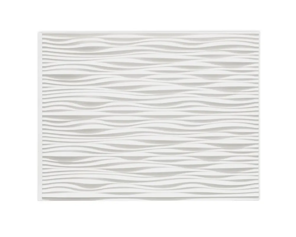Innovera Decor Panneau Mural Décoratif<Panneau mural PVC 3D Wilderness blanc 47 x 61,7 cm