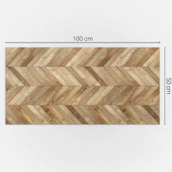 Wallfluent Panneau Mural PVC 100x50 cm Motif Floral En Arrière-Plan 1 pièce- Lambris Mural