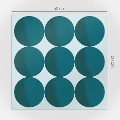 Wallfluent Lambris Mural<Panneau Mural PVC 50x50 cm Disposition De Cercles Dans Une Grille 4 pièces