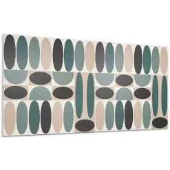 Wallfluent Panneau Mural PVC 120x60 cm Motif Floral Géométrique 1 pièce- Lambris Mural