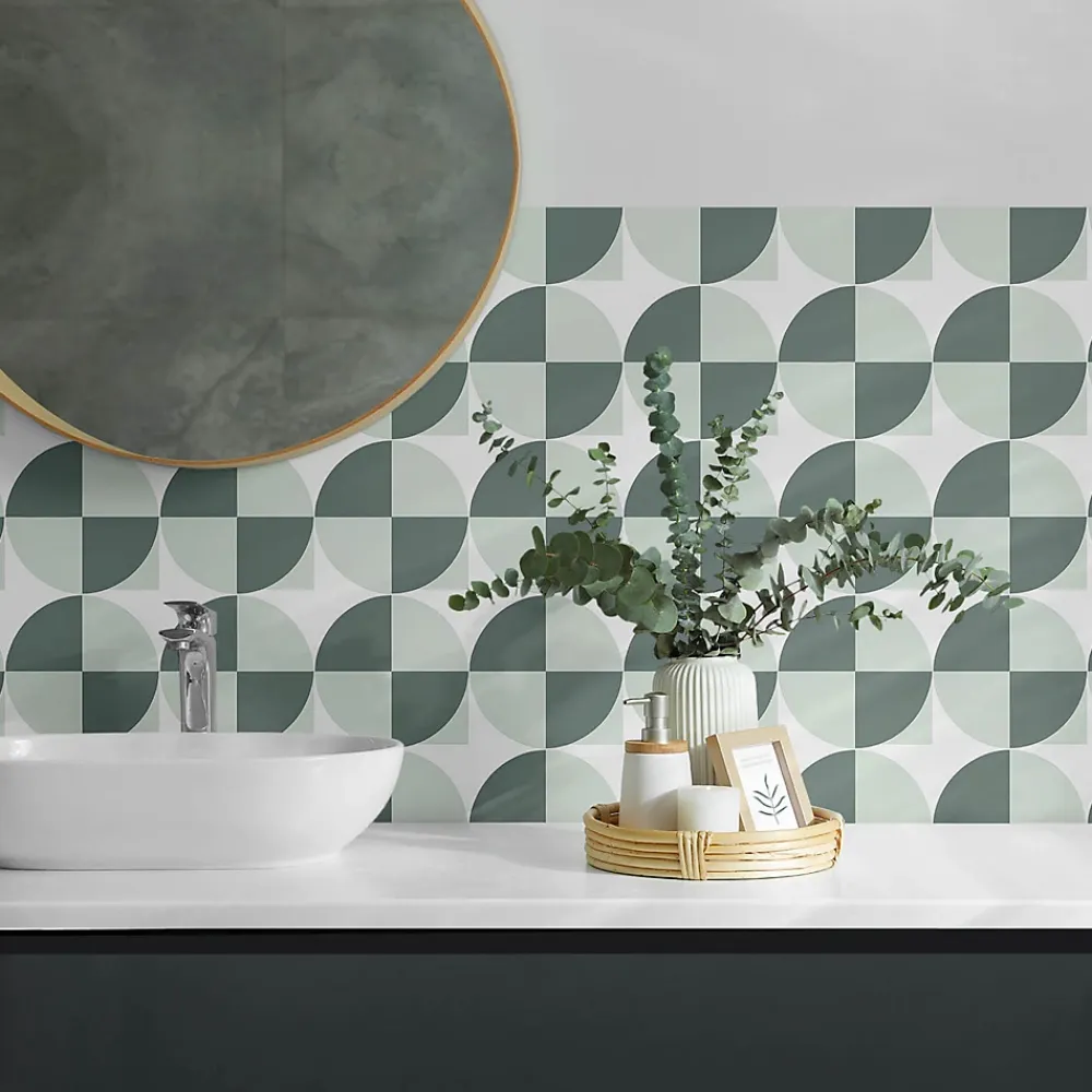 Wallfluent Panneau Mural PVC 120x60 cm Mosaïque Rectangulaire 1 pièce- Lambris Mural