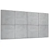 Wallfluent Panneau Mural TV 100x50 cm Texture Du Béton Brut 1 pièce- Lambris Mural