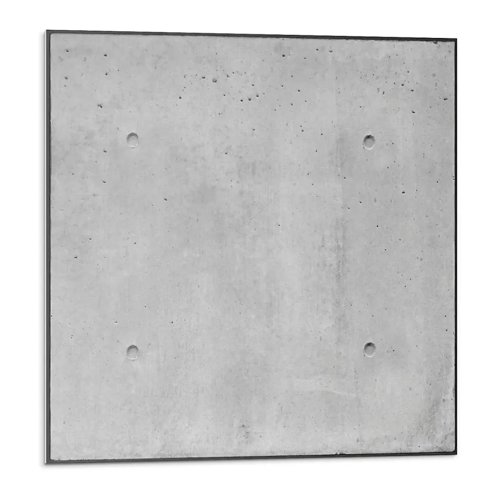Wallfluent Panneau Mural TV 50x50 cm Texture Du Béton Brut 4 pièces- Lambris Mural