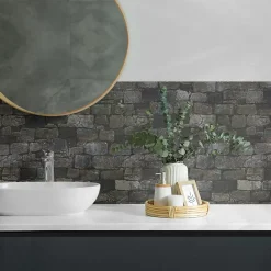 Wallfluent Lambris Mural<Panneau Mural TV 50x50 cm Texture De Mur En Pierre 4 pièces