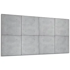 Wallfluent Lambris Mural<Panneau Mural TV 120x60 cm Texture Du Béton Brut 1 pièce