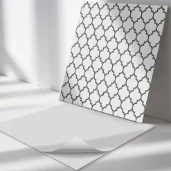 Wallfluent Lambris Mural<Panneau Mural TV 50x50 cm Motif À Formes Symétriques 4 pièces