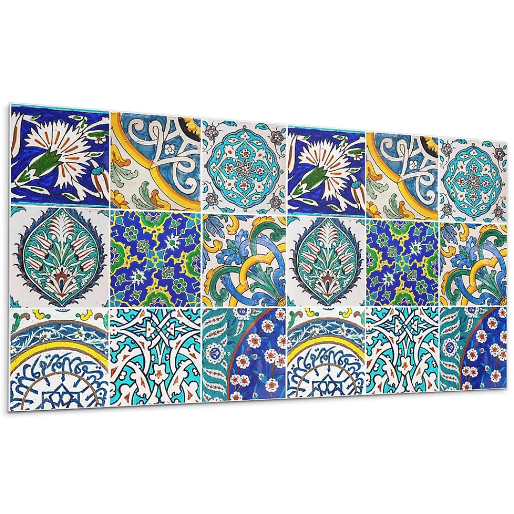 Wallfluent Panneau Mural 100x50 cm Mosaïque De Pierre Veinée 1 pièce- Lambris Mural